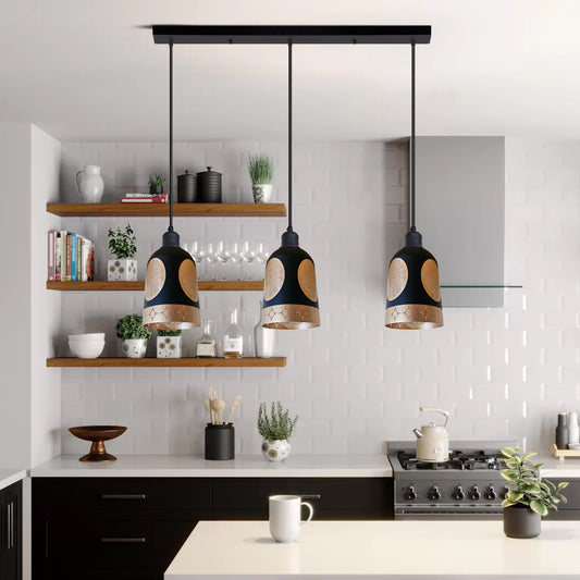 Crystal 3-Way Hanging Ceiling Pendant Light ~6312