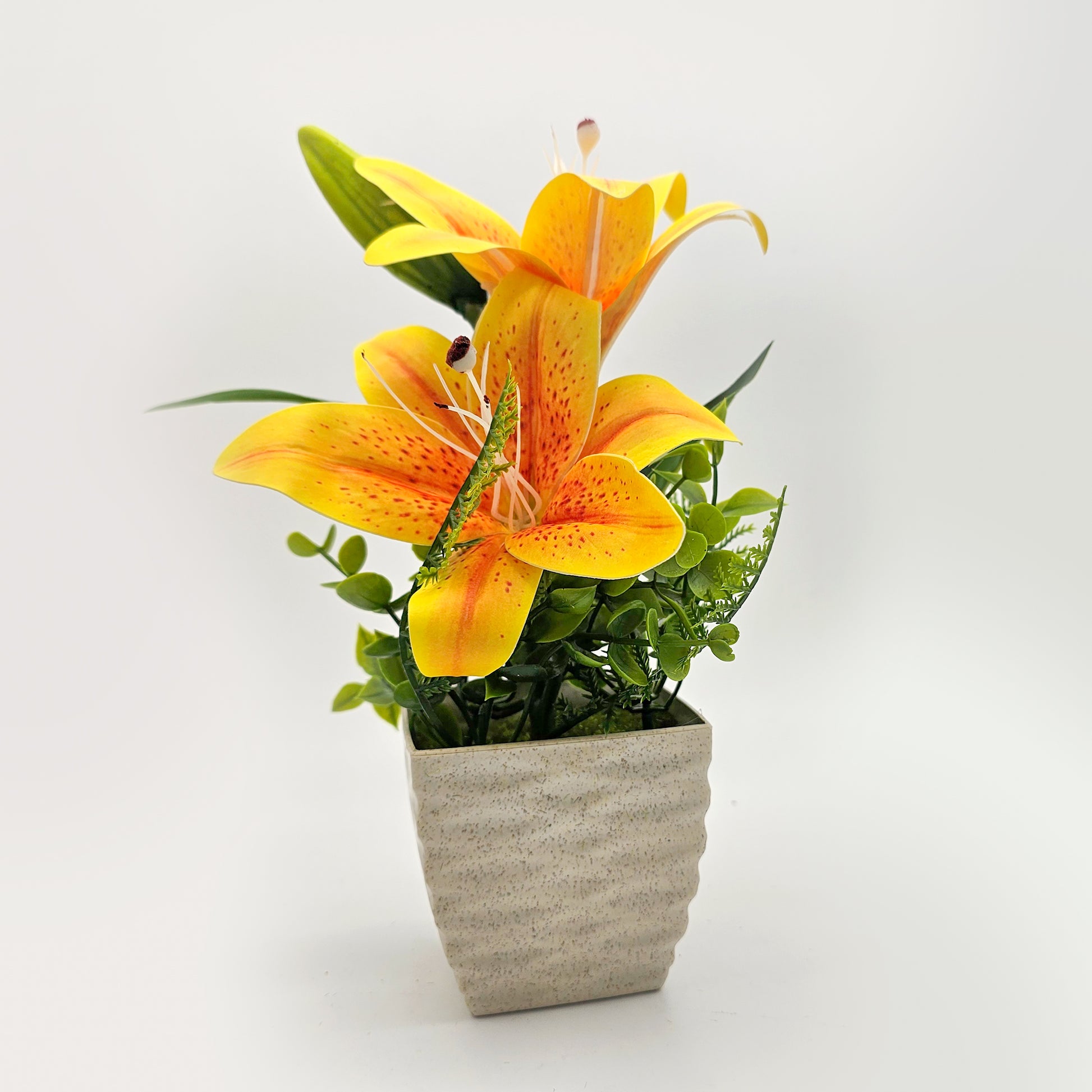 Artificial lily flowers Pot table decorations