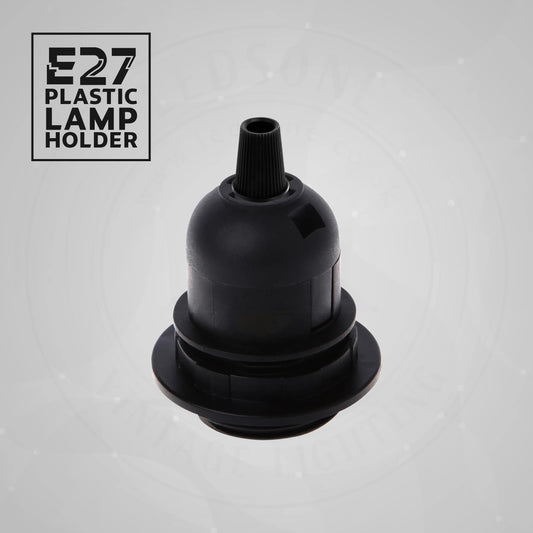E27 plastic lamp holder with screw cap for bulb fitting