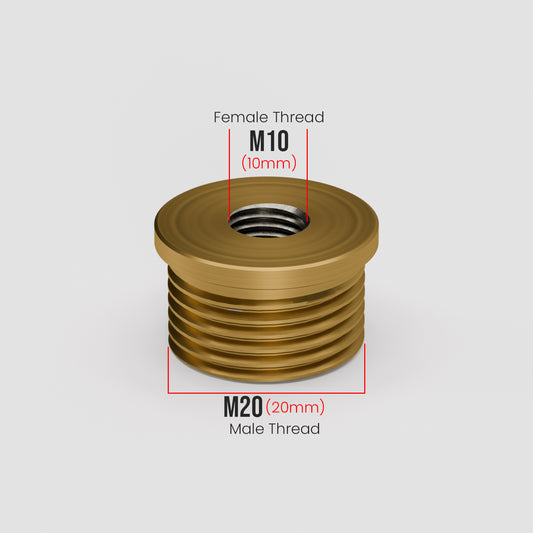 M20 Metric Male to M10 Female Thread Bush Reducing Conduit Pipe Connector-5561