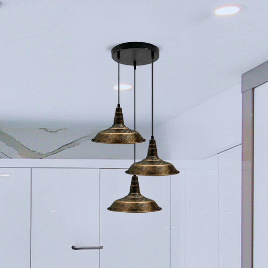 3 Pendant Lights Over Dining Table