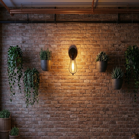 Industrial Cage Wall Light E27 Vintage Black Sconce~ 6004