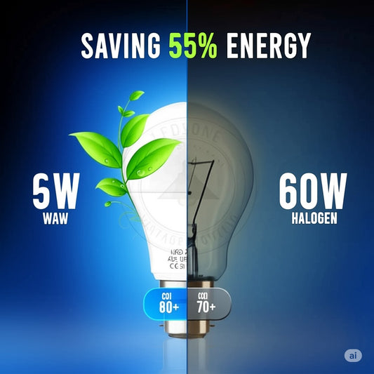 LED GLS B22 5W Bulbs Cool White Energy Saving Lighting~4156