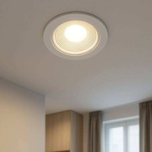 LED Round Ultra Thin Recessed Indoor Ceiling Panel Down Light Cool White~1311