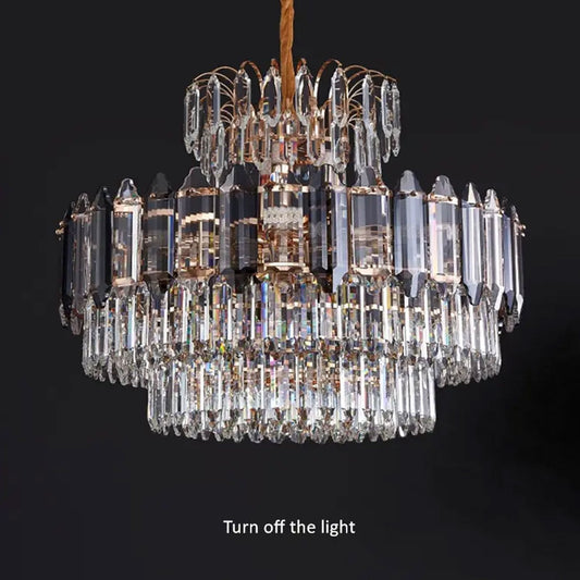 Lámparas de araña de cristal modernas multicapa ~5009