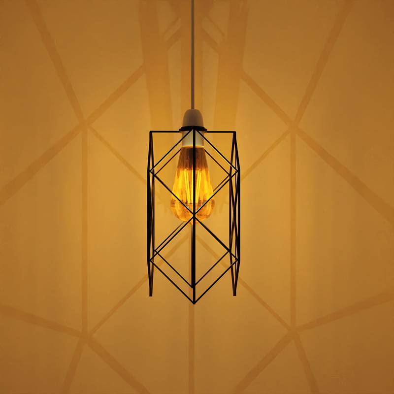 Black wire lamp shade Modern metal Wire Cage – LEDSone UK Ltd