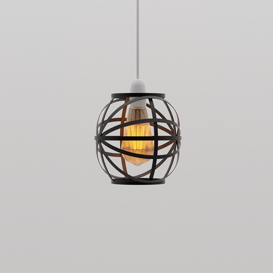 Modern Black metal Wire Cage lamp shade