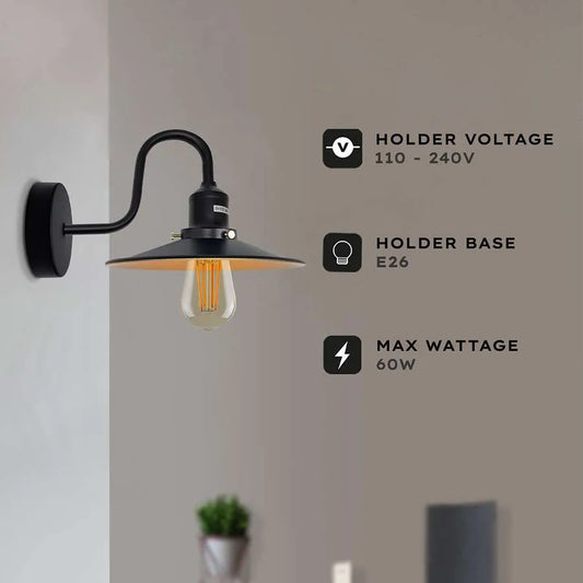 wall light wall mount wall light fixture Wall Lights-Black Wall Sconces Indoor Farmhouse Barn Lights Modern Indoor Wall Mount Lighting Fixtures with E27 Socket Anti-Rust Wall Lantern