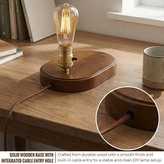 Wooden Lamp Base DIY Table Lamp Base~6648