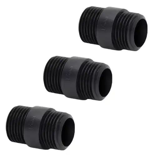 Black Steel standard threaded Connector For Conduit Pipe 16mm Male Thread -5617