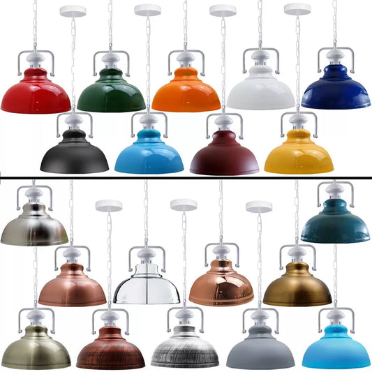 Pendant Light with Chain Indoor Lighting Various Colours~4056