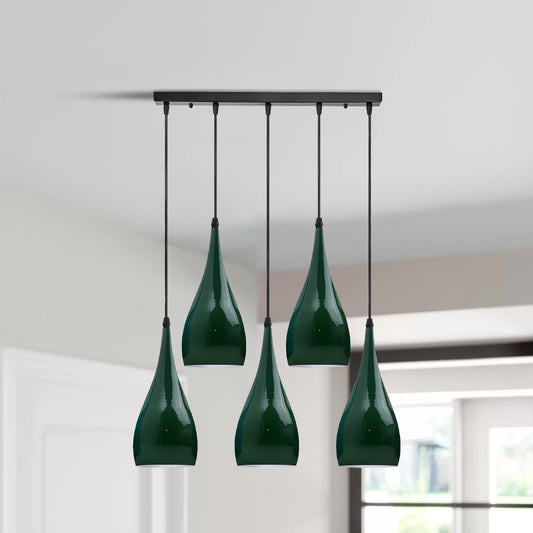 Teardrop pendant light