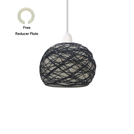 Rattan Shade with Reducer plate Natural Tapered Woven Rope Ceiling Light Shade Woven Small Lamp Shade Handwoven Rattan Lampshade Natural Rattan Light Cover Jute Rope Lamp Shades Ceiling Pendant Lampshades for Ceiling Lights, Living Rooms, Kitchen, Bedroom, Hallways Woven Rattan Pendant Light Shades Natural Woven Pendant Lamp Shade Wicker Globe Ceiling Pendant Lampshade