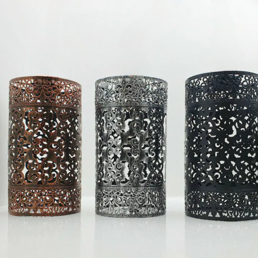 Lámpara de techo con pantalla de tambor de fácil instalación ~2433