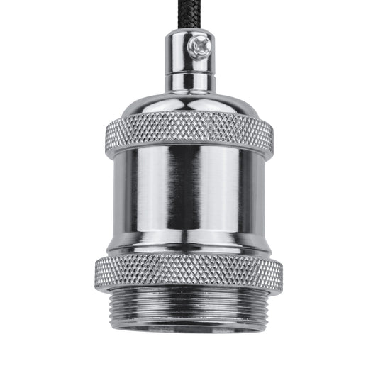 Modern Chrome metal E27 Metal Lamp Holder ~2931