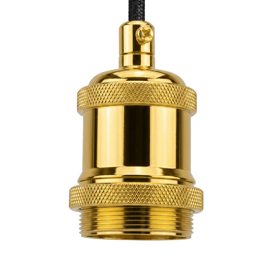 French Gold E27 Metal Lamp/Bulb Holder Ideal for Vintage Edison Filament Bulbs Antique metal~2928