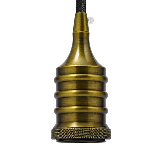 LEDSone industrial Vintage E27 Yellow Brass Retro Industrial Style Lamp Holder~2493
