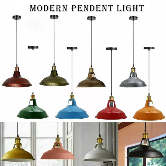 Metalen plafond hanglamp LED moderne lampenkap hanglamp ~5870