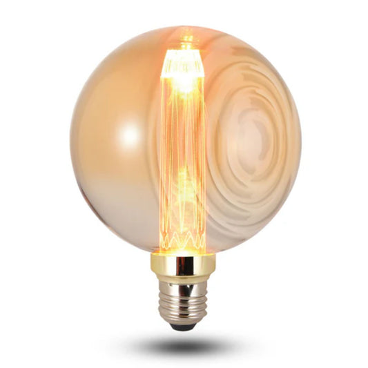 Bombilla vintage E27 LED G125 3W, rosca globo ~5074