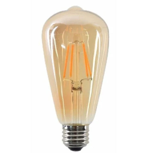 Bombilla vintage ST64 E27 de 4 W, regulable, filamento LED, 3210