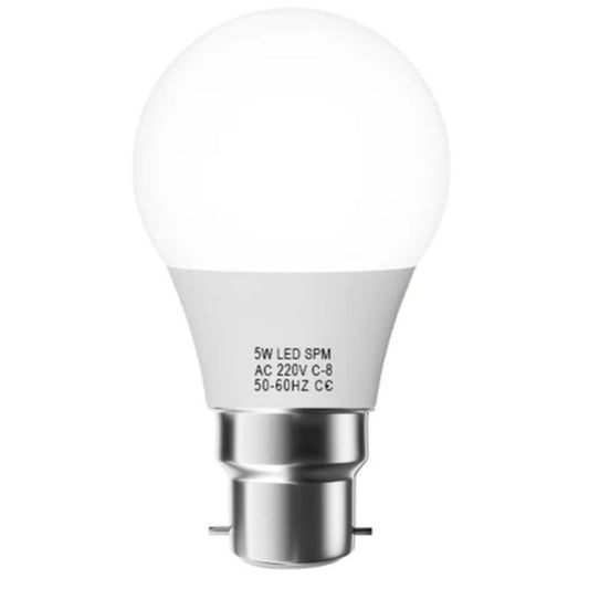 Bombilla LED GLS de alto brillo, luz blanca cálida (5 W, B22, 80 lm) ~1368