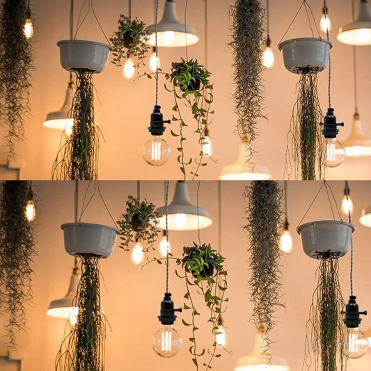 Accesorio colgante E27 con portalámparas y rosca Edison para lámpara retro ~5719