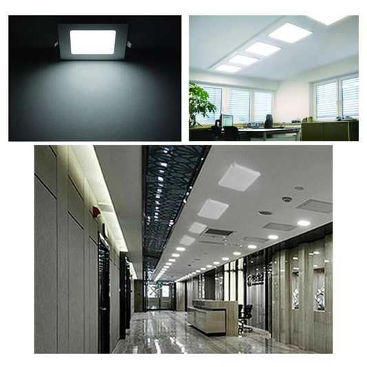 LED Recessed Spotlight Downlight in Cool White Slim Square ~1436
