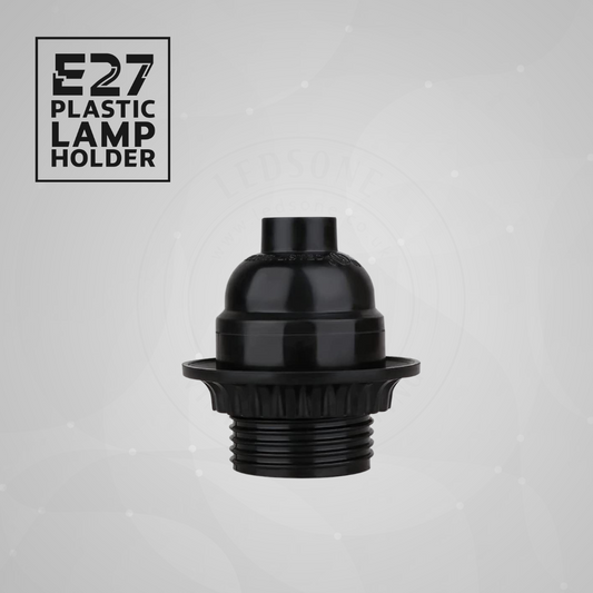 Portalámparas de baquelita vintage negro con rosca Edison E27, portalámparas ~5720