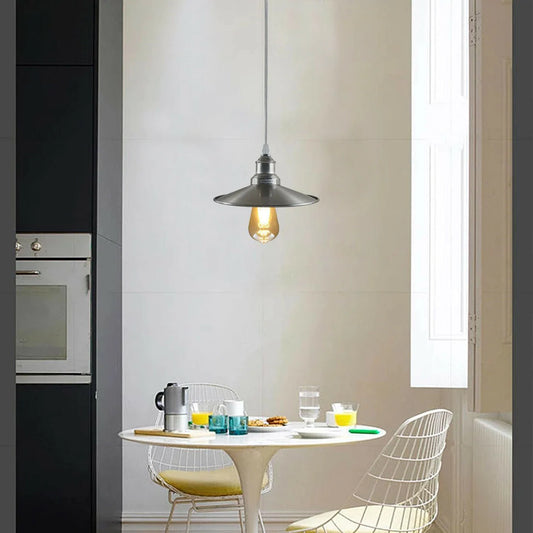 Industrial metal ceiling pendant light