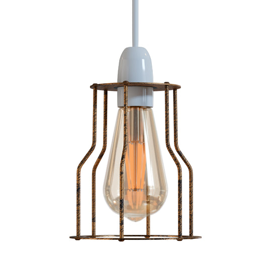 Marcos de pantalla para lámpara de techo de metal, estilo loft, estilo industrial retro, estilo vintage moderno, Reino Unido ~1261