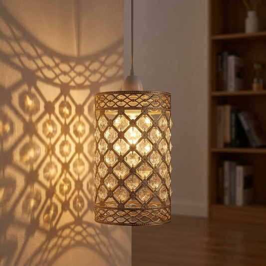 GULDNÄT Small Crystal Cylindrical Lampshade ~6868