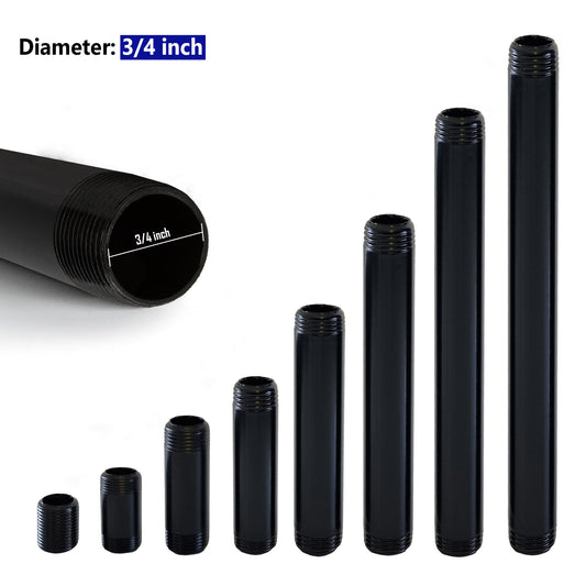 Tubo de hierro maleable BSP de ¾ de pulgada sin pintar Accesorio para lámpara ~3613