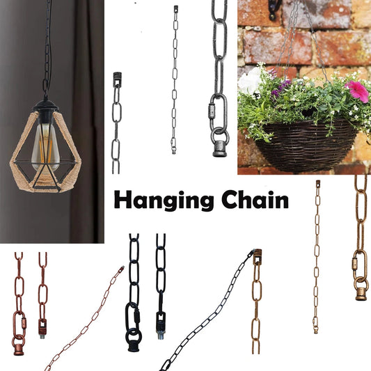 Hanging chandelier chains for pendant lights and decorative items. hanging basket chains chain for hanging plants wall light with pull cord lighting hanging black pendant light