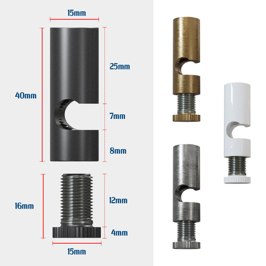 Ganchos para cables en forma de V para paredes y techos ~4429