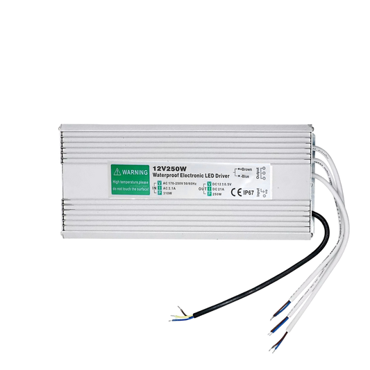 Transformador LED impermeable IP67 de 12 V para exteriores. ~3353