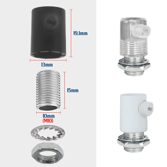 5 Pack Plastic M10 Strain Relief Cord Grips For Pendant Light ~6176