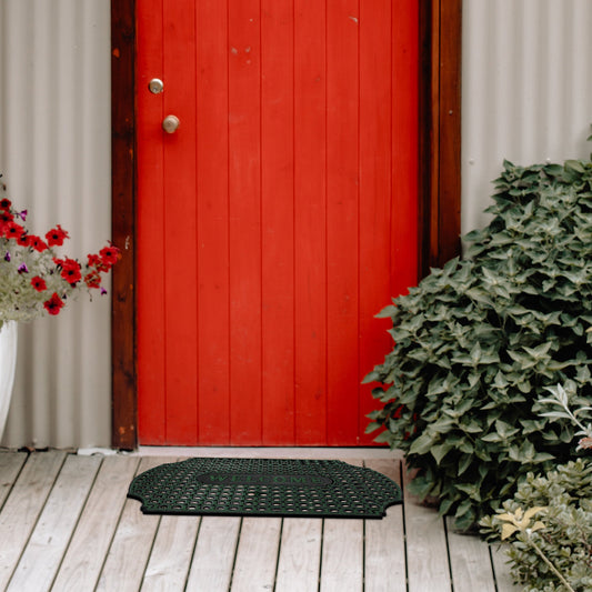 Felpudo de goma con diseño de panal ~5148