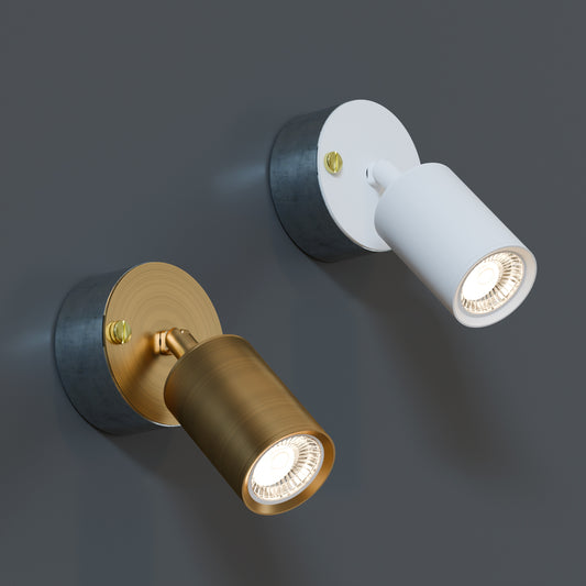 Rotatable Metal Wall Spotlight GU10 Conduit Light Fixture ~ 5642