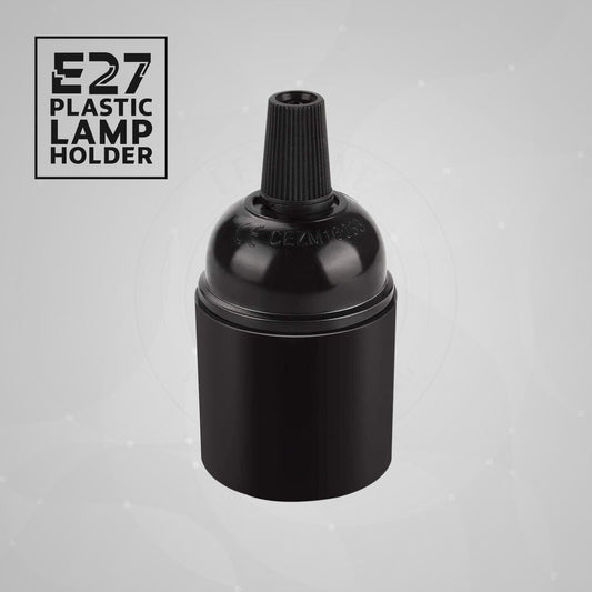 Black E27 Screw Light Bulb Holder Lamp Base Socket Light Holders ~ 5730