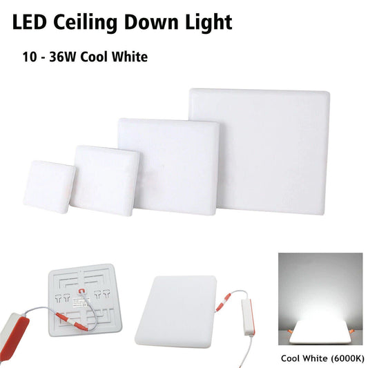 Bright Square LED Panel Light Downlight 10W/18W/24W/36W~5985