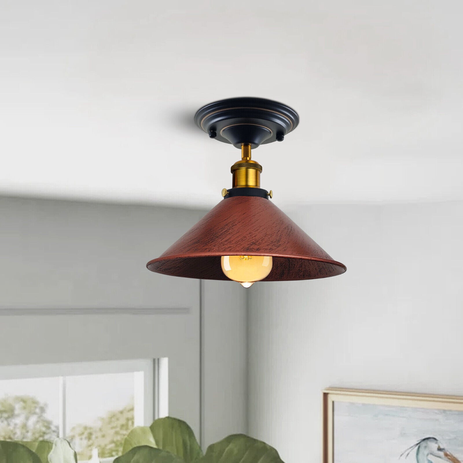 Vintage Pendant Light Ceiling Lamp Metal – LEDSone UK Ltd