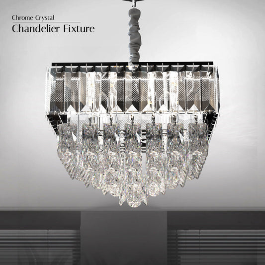 Modern glass crystal chandelier