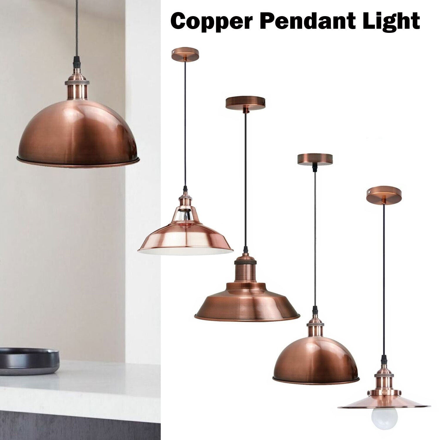LEDSone industriële vintage metalen kegelvormige hanglamp lampenkap LEDSone industriële vintage metalen kegelvormige hanglamp lampenkap