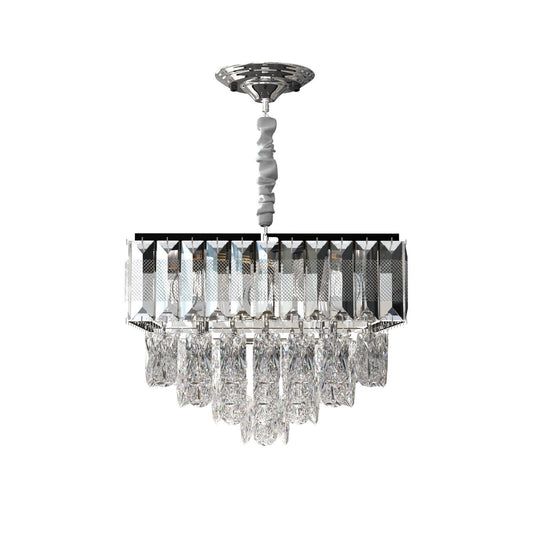 Large modern glass crystal chandelier