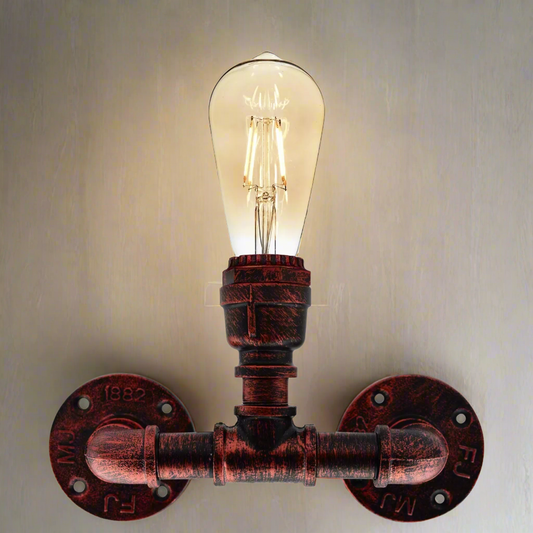 Industrial Pipe Wall Light Single Head Fixtures ~2132