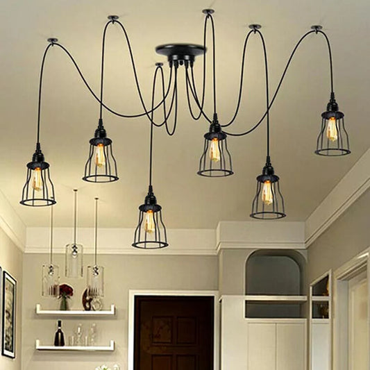 Retro Chandelier Ceiling Spider Light