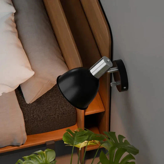 Adjustable Wall Light with Dimmer Switch, Over 90° Rotatable Arm-5639