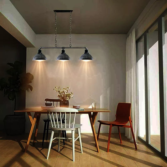 Vintage 3 Way Pendant Ceiling Light Hanging Over dinning Table Lamp ~3800