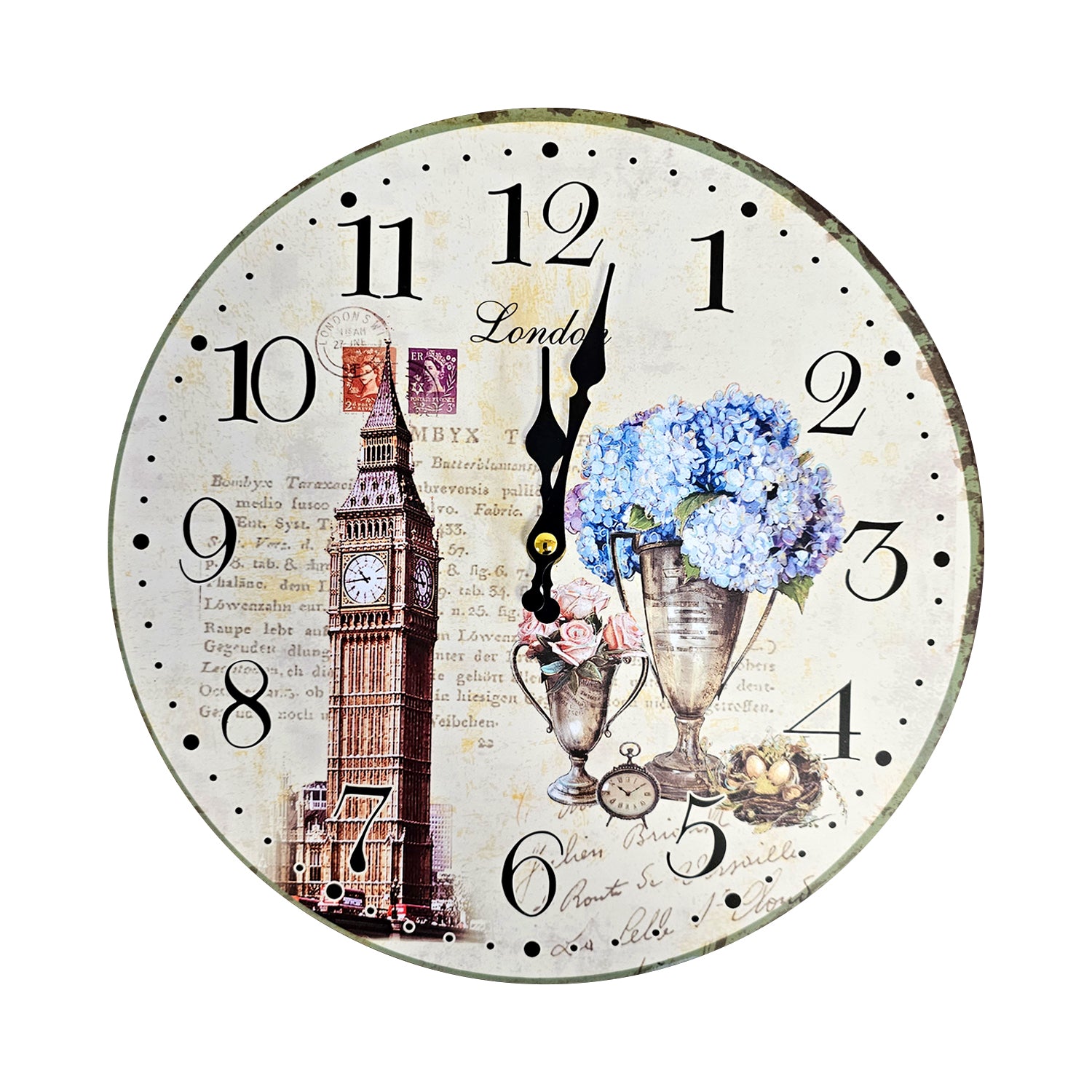 Retro Wooden Decorative Wall Art Clock Online ~5323
