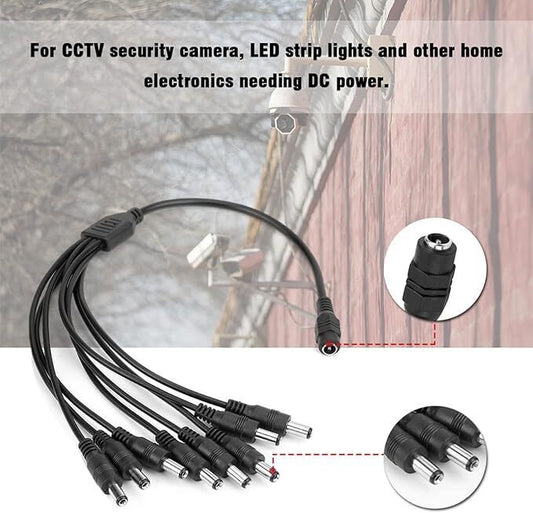 12V CCTV Power Adapter & 2/4/6/8 Splitter 2A PSU Connector~2365